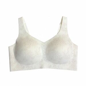 Bali Comfort Revolution Full Figure Bra Floral Print White Wirefree‎  XL TG